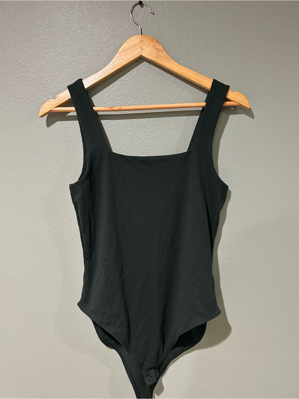 Old Navy Deep Green Square Neck Bodysuit
